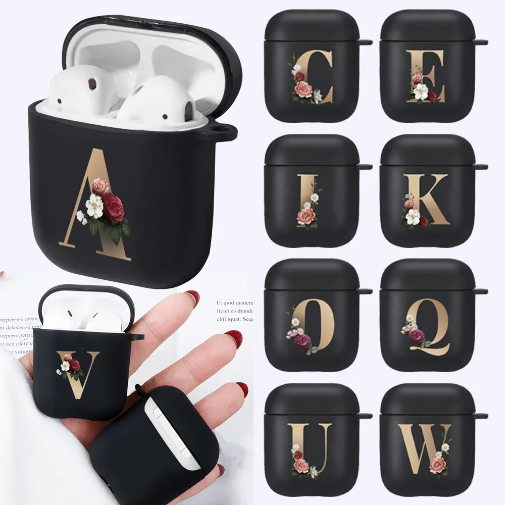 Custodia Airpods Per Apple Airpods Cuffie Bluetooth Wireless Nere Opache Da 1/2 Gen Nuova Custodia Protettiva