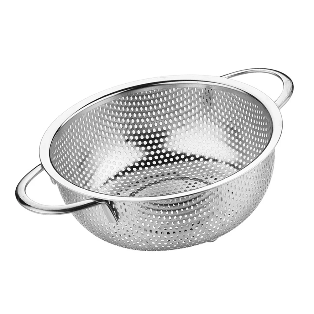 

Mesh Colander Strainer Basket Fruit Strainer Basket Colander Bowl Kitchen Strainer Washing Bowl and Strainer Wire Sieve Sifters