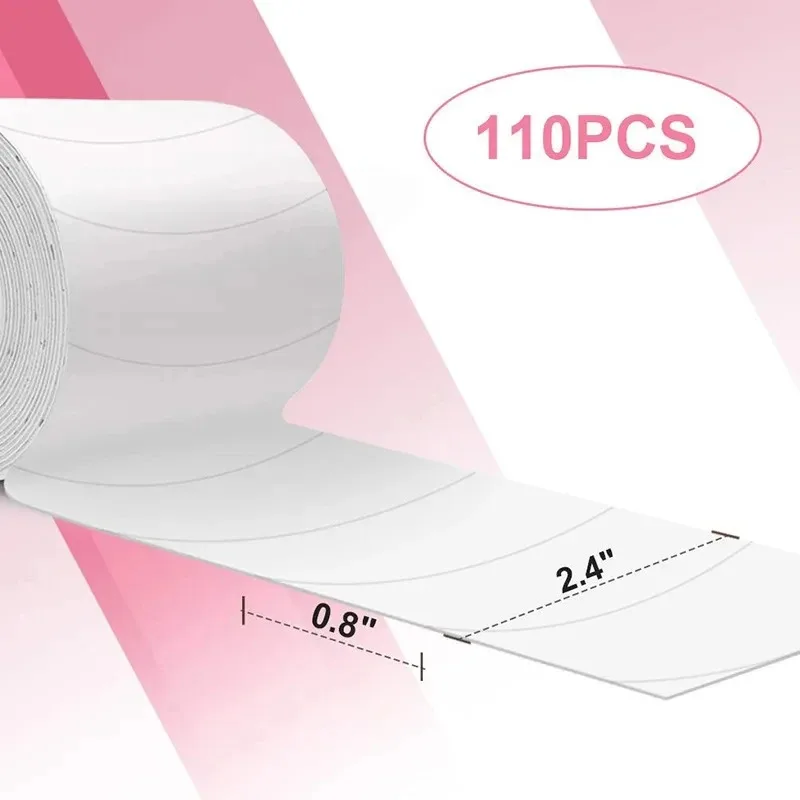 Micro Foam Eyepad Painless Lash Supplies PE Foam Eye Patch Easy Remove Tape Makeup Stickers Under Eyelash Pad Patch 110Pcs eyelash patches,eyelash patch,eyelash pads,eyelash accessories,eyelash extension supplies,eye patches