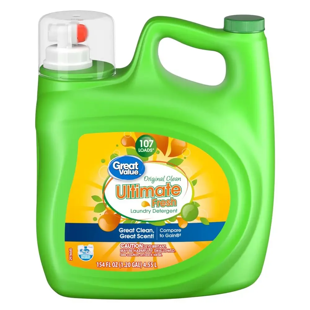 Ultimate Fresh Laundry Detergent Powerfully Cleans & Brightens Spring Shower Fragrance Stain & Odor Eliminating Formula 154 OZ