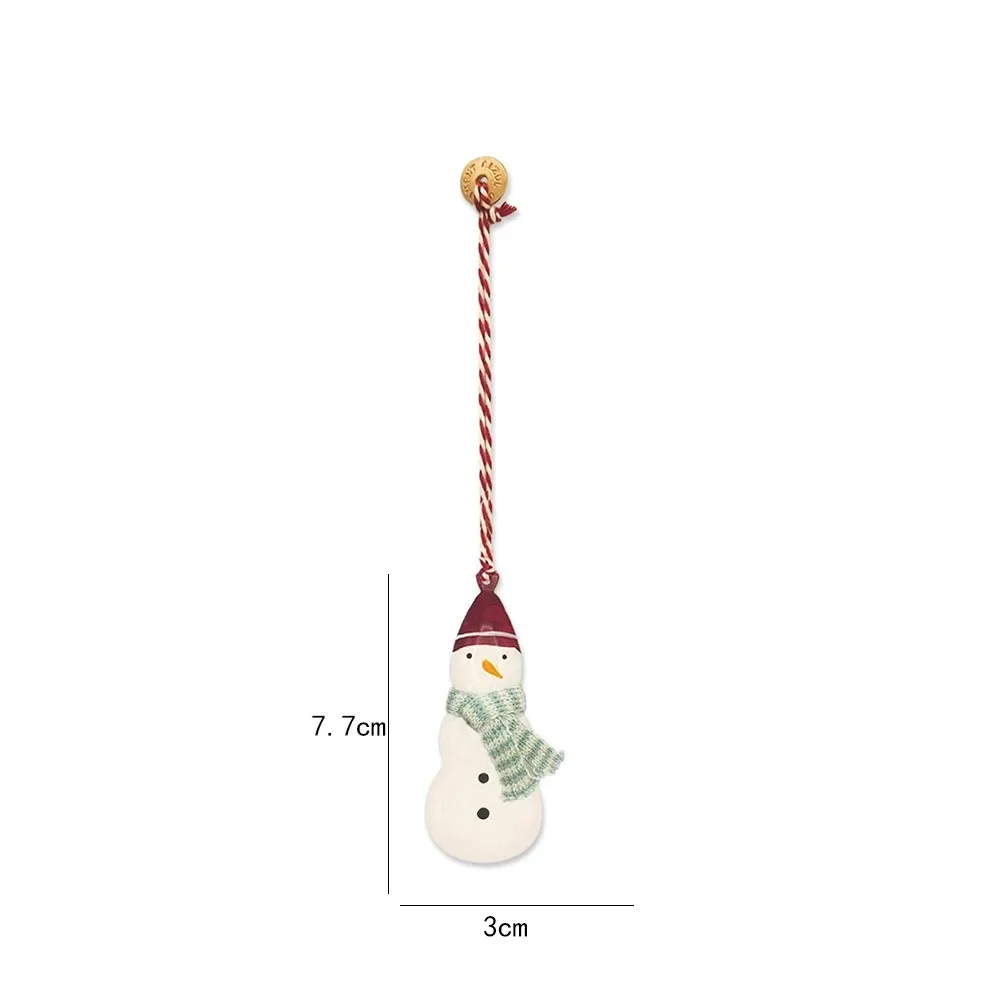 Nordic Christmas Iron Art Cartoon Soldier and Angel Hanging Pendants Ornament