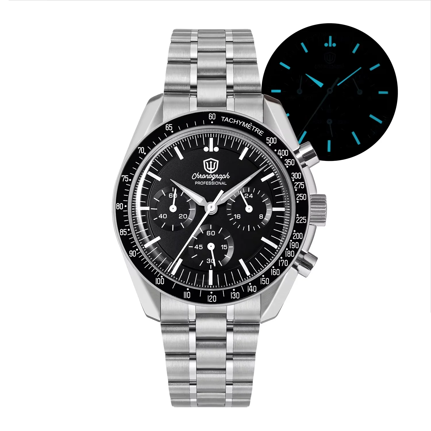 Watchdives Wd1863 Bubble Sapphire Quartz Watches 39Mm Japan Vk63