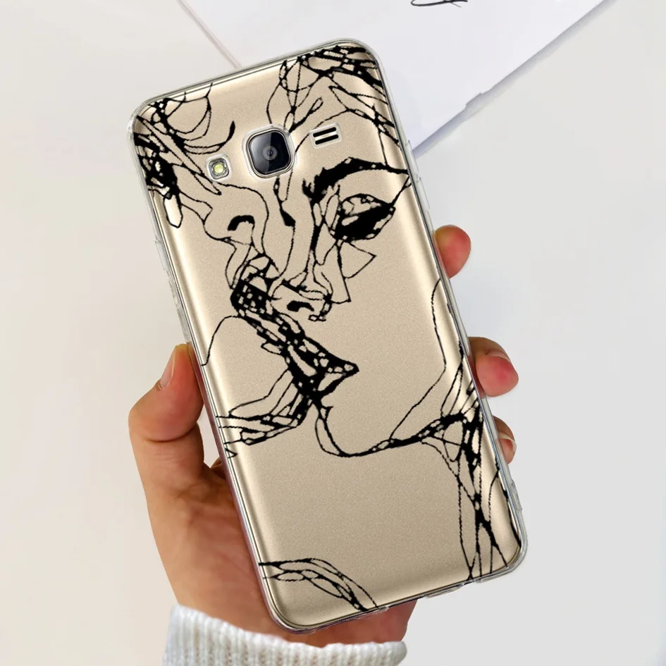 Clear Flower Design Soft TPU Silicone Phone Case