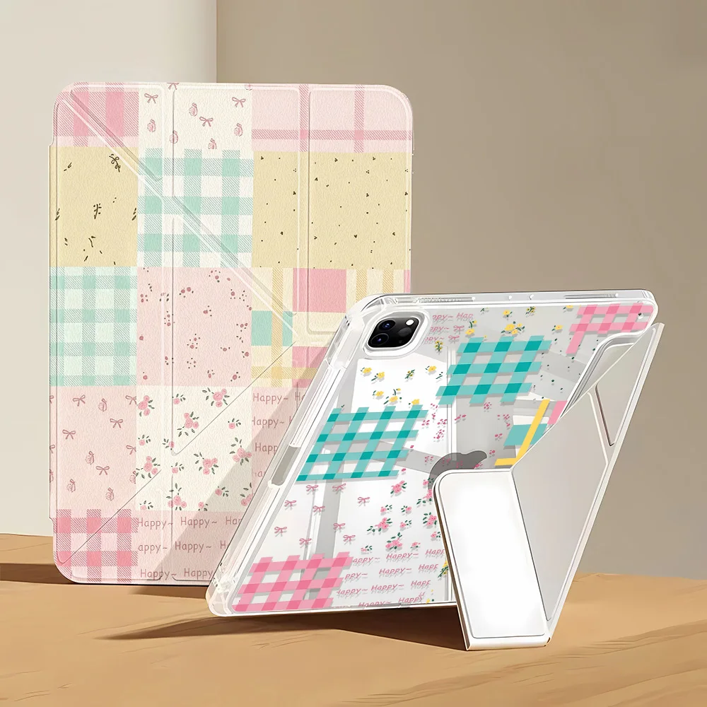 Floral Tablet Case with Pencil Holder