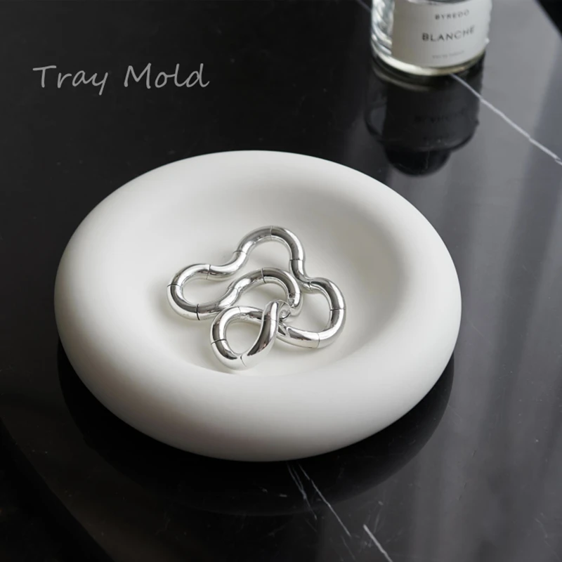 

Round Concrete Casting Silicone Mould, Tray Mold, Cute Circularity Plate, Cement Terrazzo, Jesmonite Trinket Dish, Soap Holder