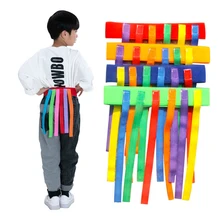 

Children Outdoor Funny Belt Game Training Equipment Sport Teamwork Toy for Boys Girls Kindergarten Catching Tail Game Toys