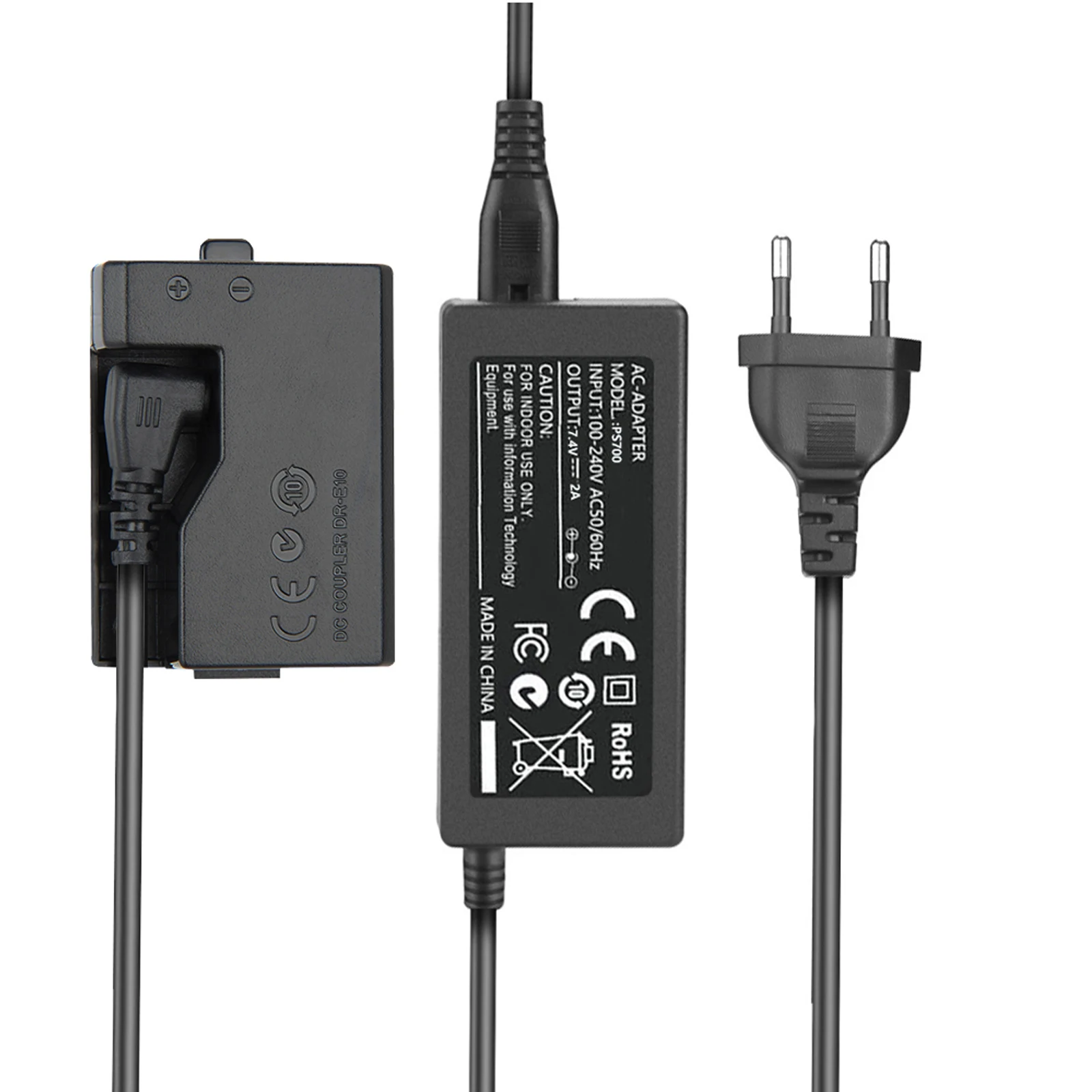 Adaptateur Secteur USB Pour Appareil Photo Canon – Remplacement Batterie LP-E10 – Alimentation Continue