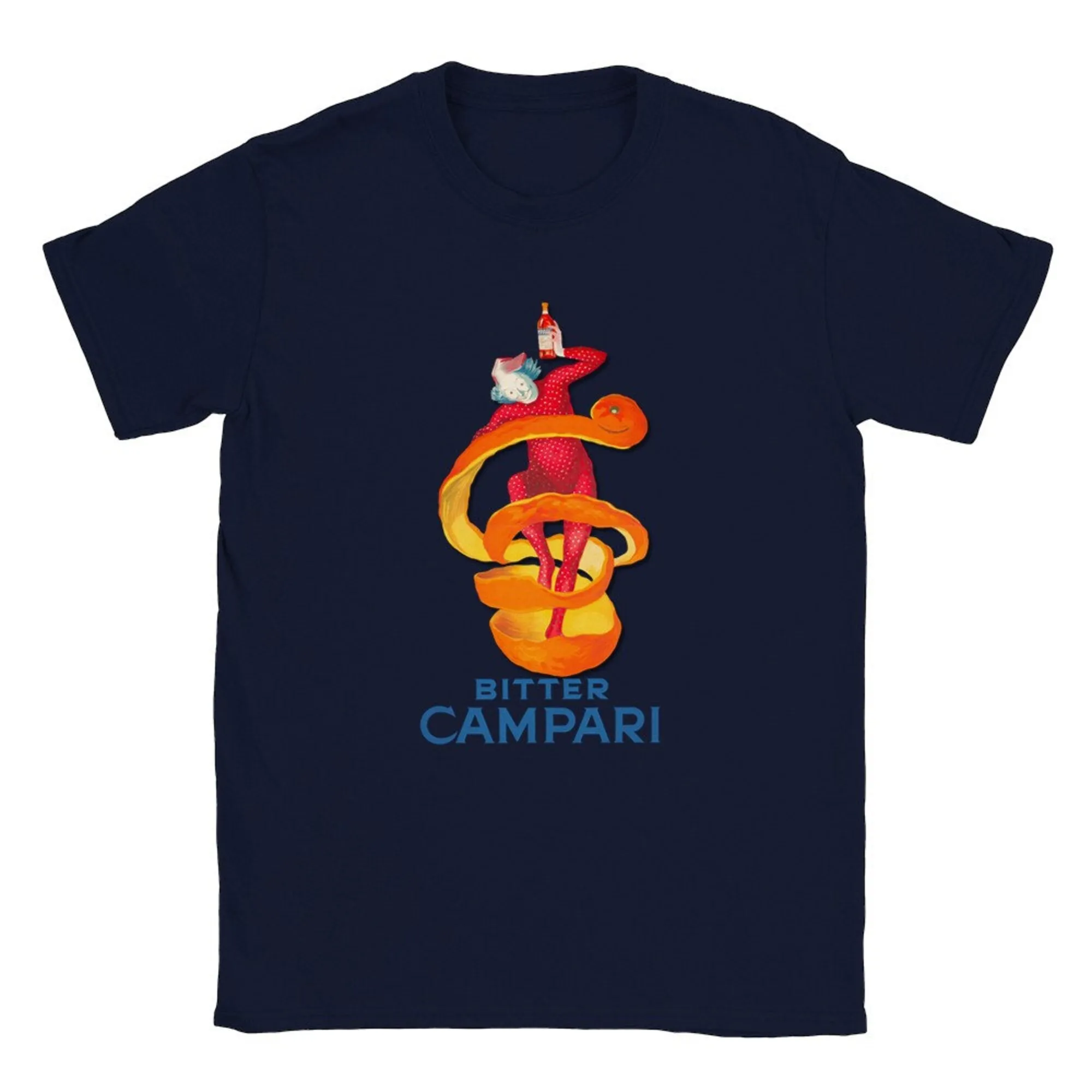 Maglietta Vintage Campari Amara Sip Back In Time Con Eleganza Classica Italiana Ironic For Man Men