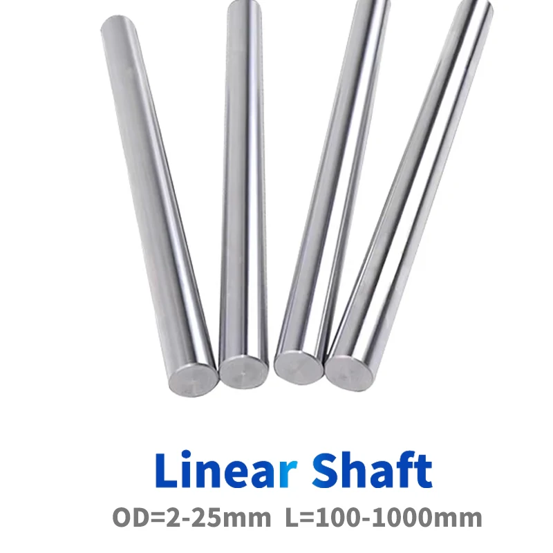 2PCS 2mm 6mm 8mm 10mm 12mm 16mm OD Linear Shaft Length 100-1000mm Optical Axis Cylinder Liner Rail for 3D Printer Axis CNC Parts