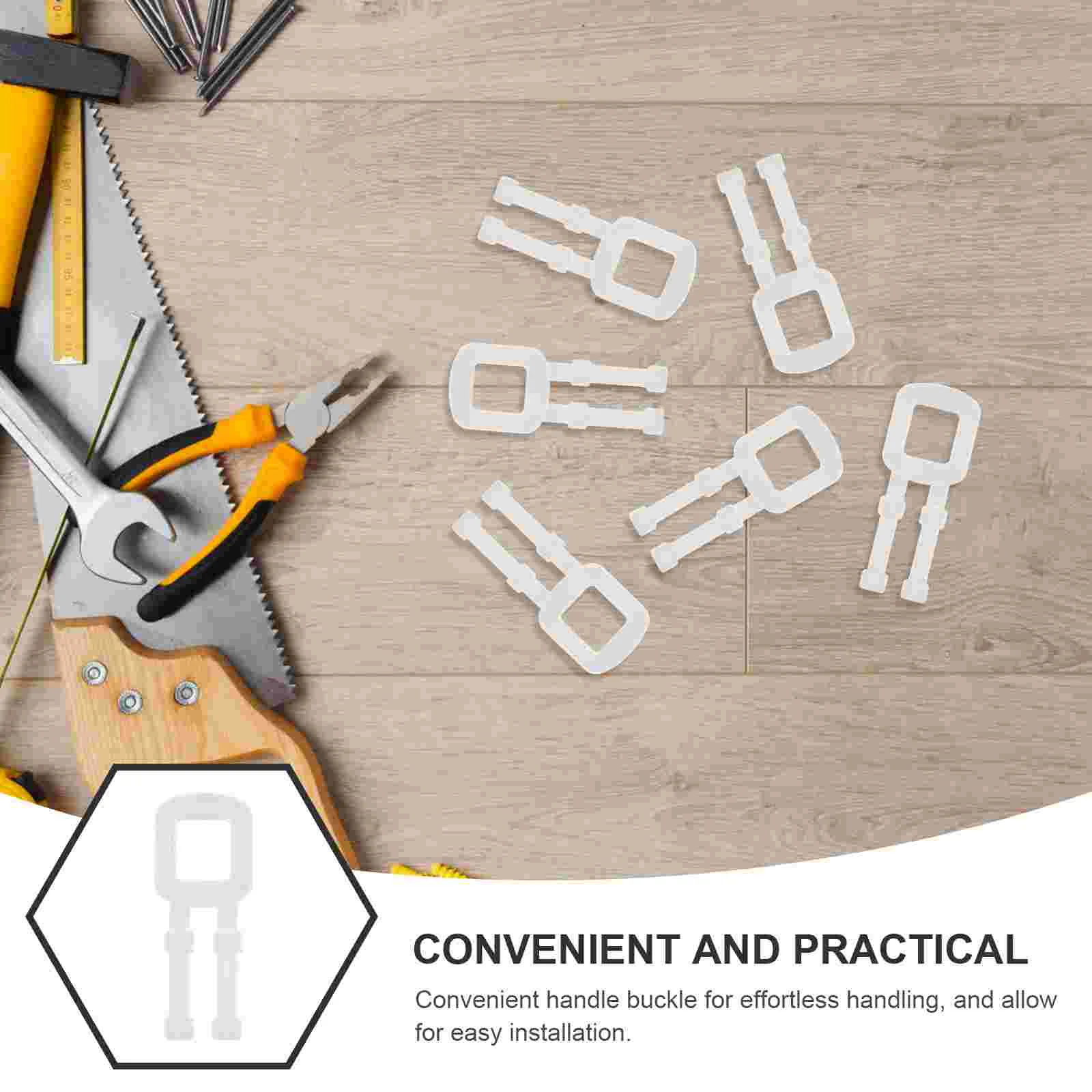 100 Pcs Plastic Buckle Lashing Strap Buckles Manual Banding Suite Clips Connector Pp Fastener