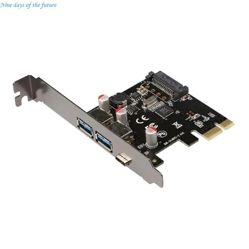 PCIE-2A1C Type C USB 3.1 확장 카드는 Pcie X16 마더보드 E65A를 지원합니다.