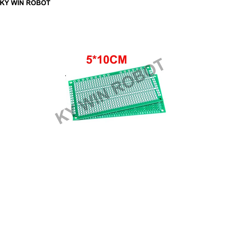 1PCS/LOTS 5*10CM single-sided spray tin universal board five consecutive holes hole board solder experimental board PCB 1pcs 10 22cm double sided spray tin 1 6mm2 54 pitch universal board universal circuit board hole experiment