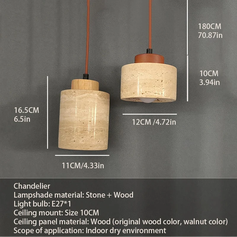 Wabi-Sabi Bedside Pendant Lamp 5