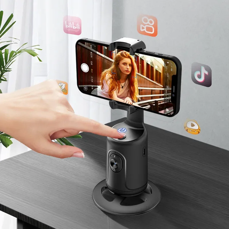 360&deg; Auto Face Tracking Gimbal Stabilizer handheld gimbal stabilizer gimbal stabilizer handheld gimbal auto tracking phone holder Auto AI Smart Gimbal Tripod Phone Holder Photography For Live video Vlog