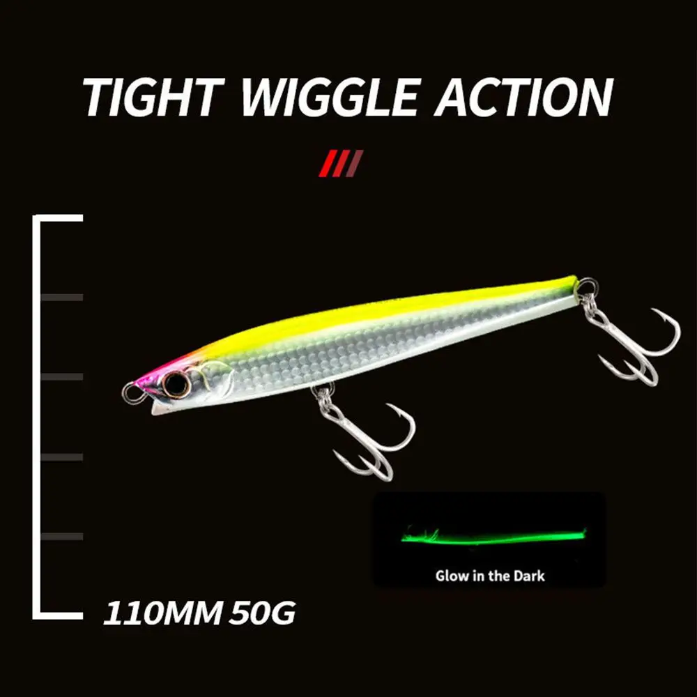 Sinking Pencil Fishing Lure Whopper Weights 50G/110MM Hard Bait Top Water Surface Articulos De Pesca Isca Artificial Lures