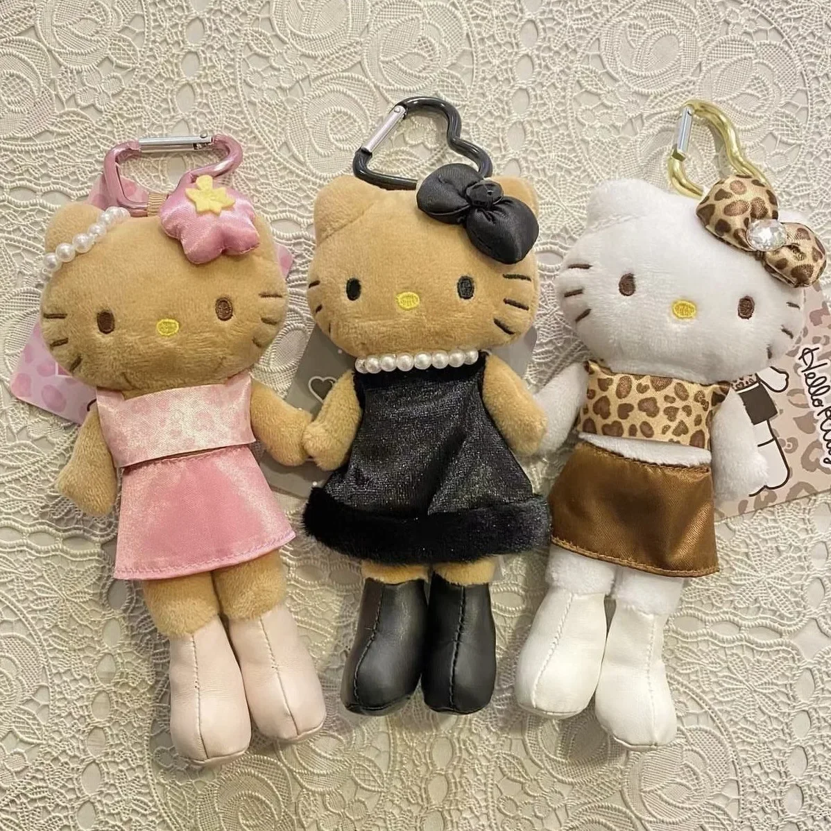 Kawaii Popular Long Legs KT Cat Plush Doll Keychain Pendant Cute Cartoon 11/13/16CM Doll Toy Backpack Pendants Gifts for Friends 4