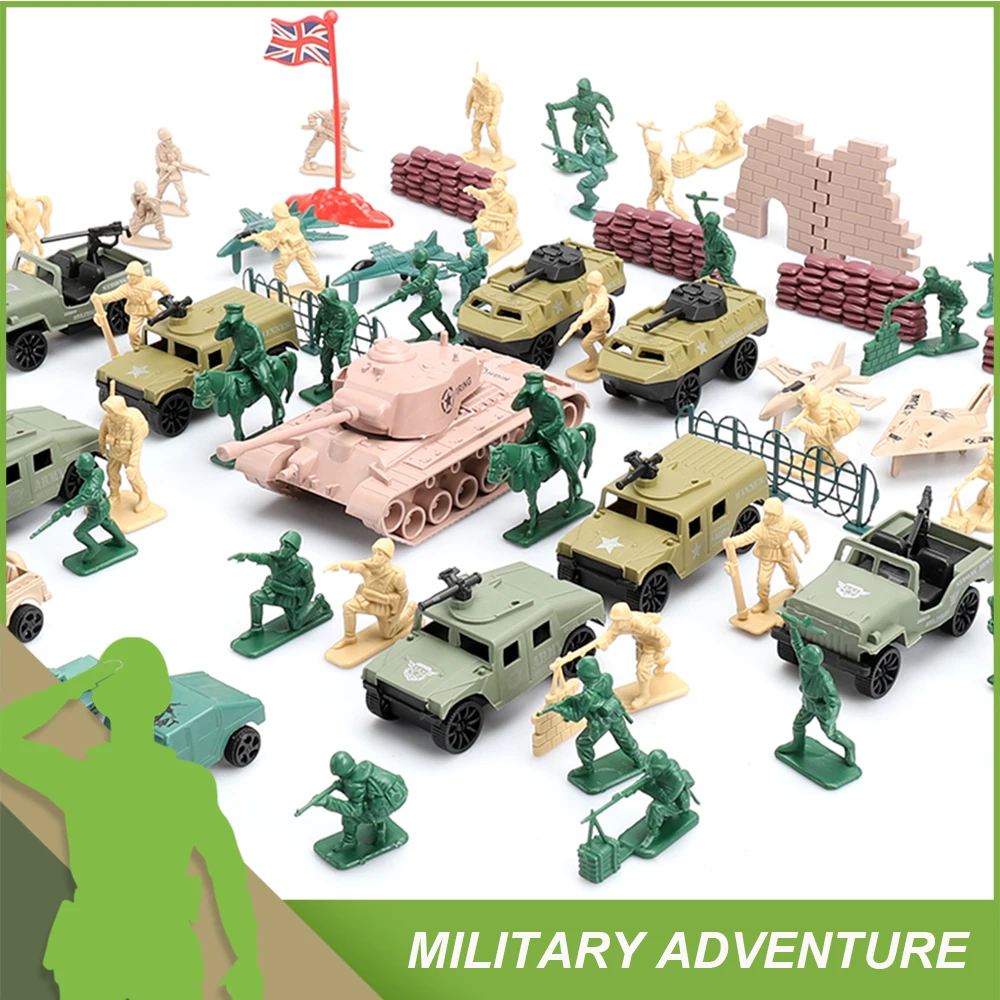 ミリタリーセット Viikondo-男性用のミリタリー兵士のおもちゃセット,クラシックなwii
