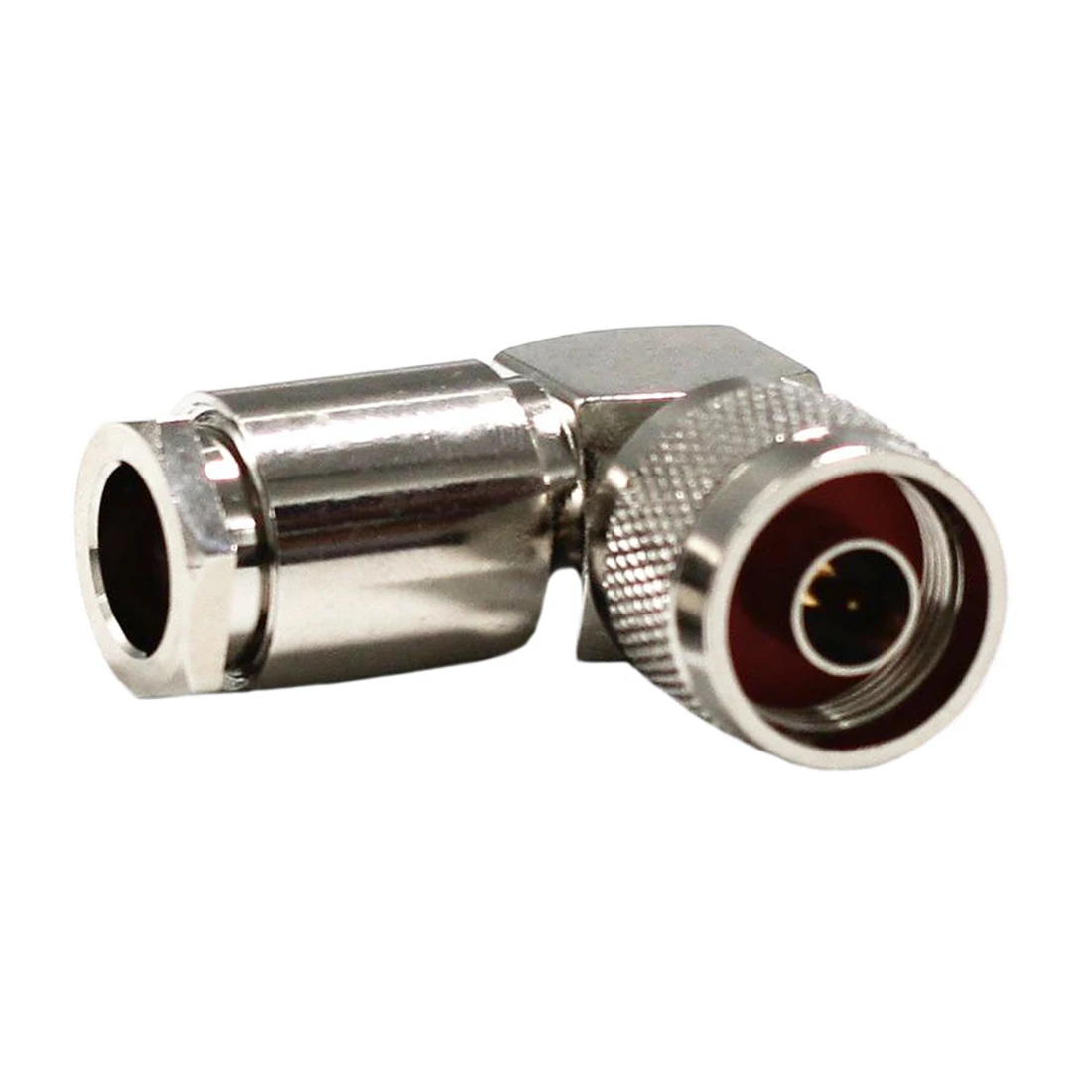 1 Stück N-Typ Stecker, rechtwinklig, HF-Koaxialstecker, Klemmverbinder für RG8 RG213 LMR400 Kabel, gerade, vernickelt, Neu, Großhandel