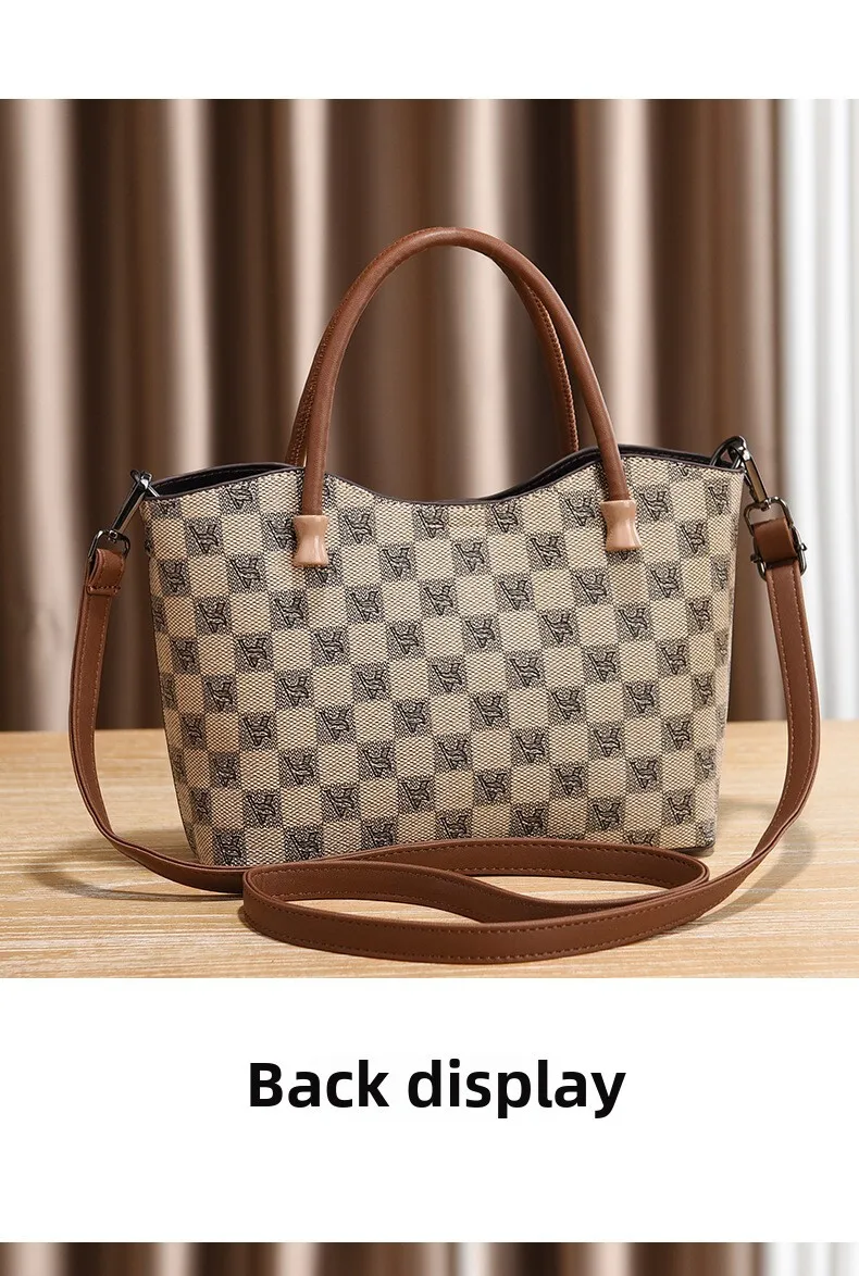 Classic Tote Bag Women's Shoulder Messenger Bag Versatile Style_voghion.com