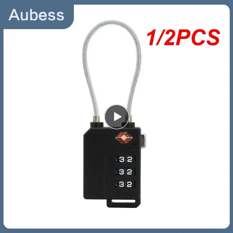 

1/2PCS Digit Password Lock TSA Steel Wire Lock Customs Code Lock for Travel Suitcase Luggage