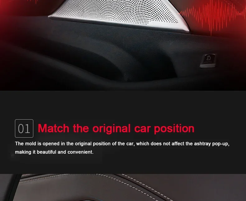 For BMW 5 Series G31 G30 2018 2019 2020 2021 2022,Car Door Speaker Trim Cover A-pillar Horn Protection Cover Interior Accessorie