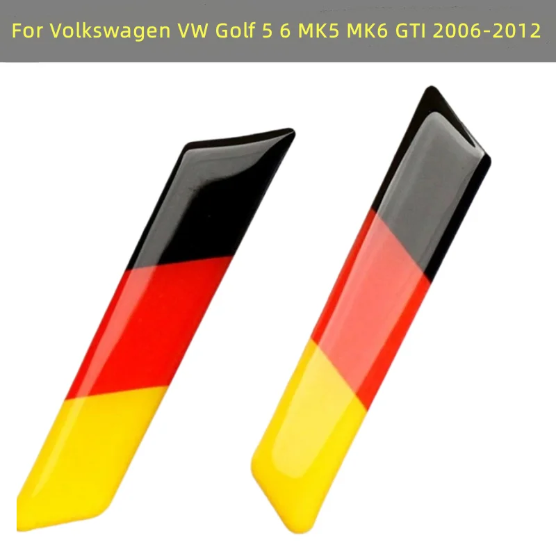Per Volkswagen Vw Golf 5 6 Mk5 Mk6 Gti 3D Car Sticker Lift Wrench Handle Seat Insert Trim Cover Germany Flag Emblem Decoration