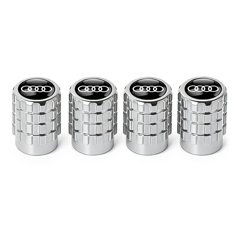 4pcs Premium Metal Wheel Tire Valve Air Stem Cap Covers