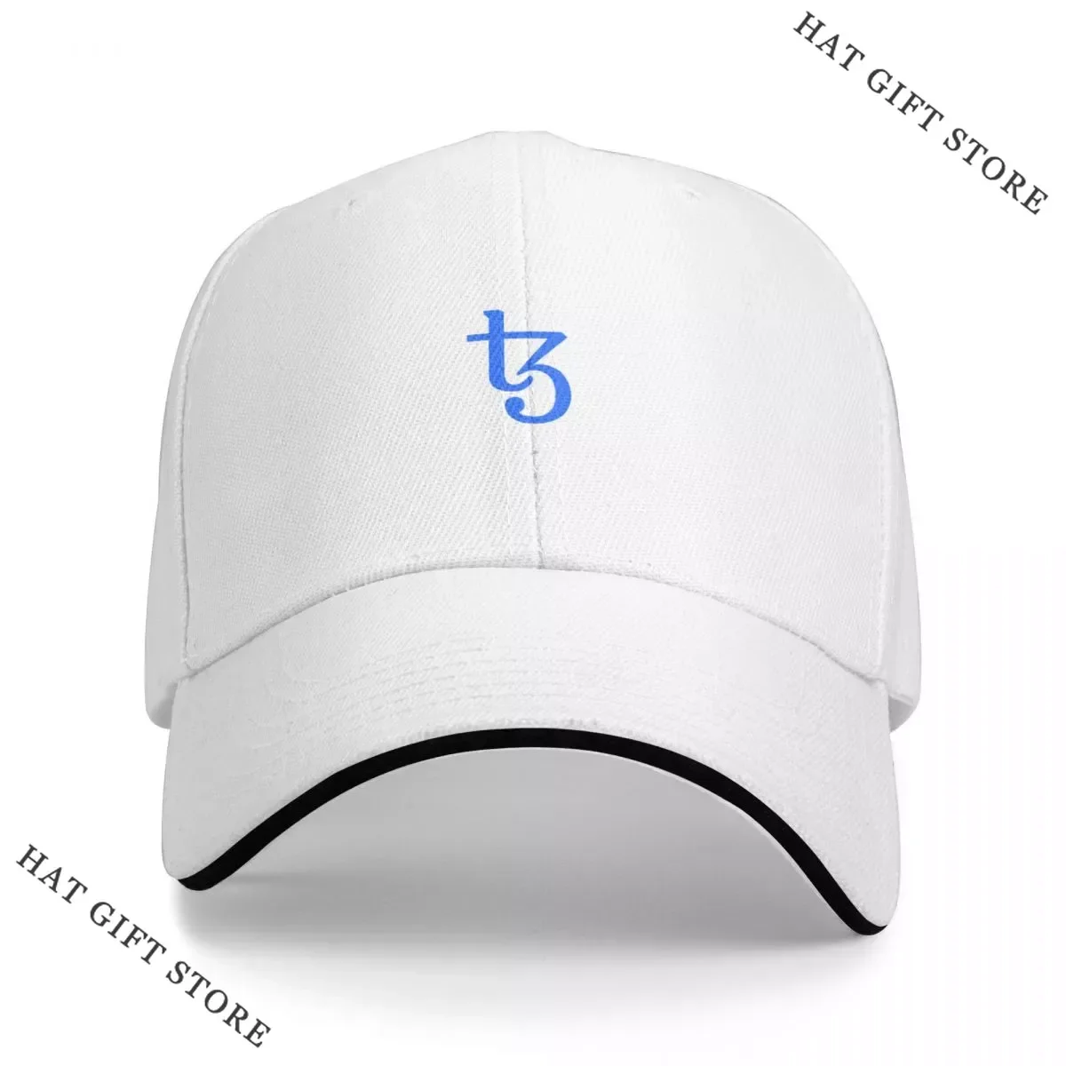 

Best Tezos XTZ Cryptocurrency Crypto Trader Gift White Long Sleeve T-Shirt Cap Baseball Cap hat man for the sun Hat women Men's