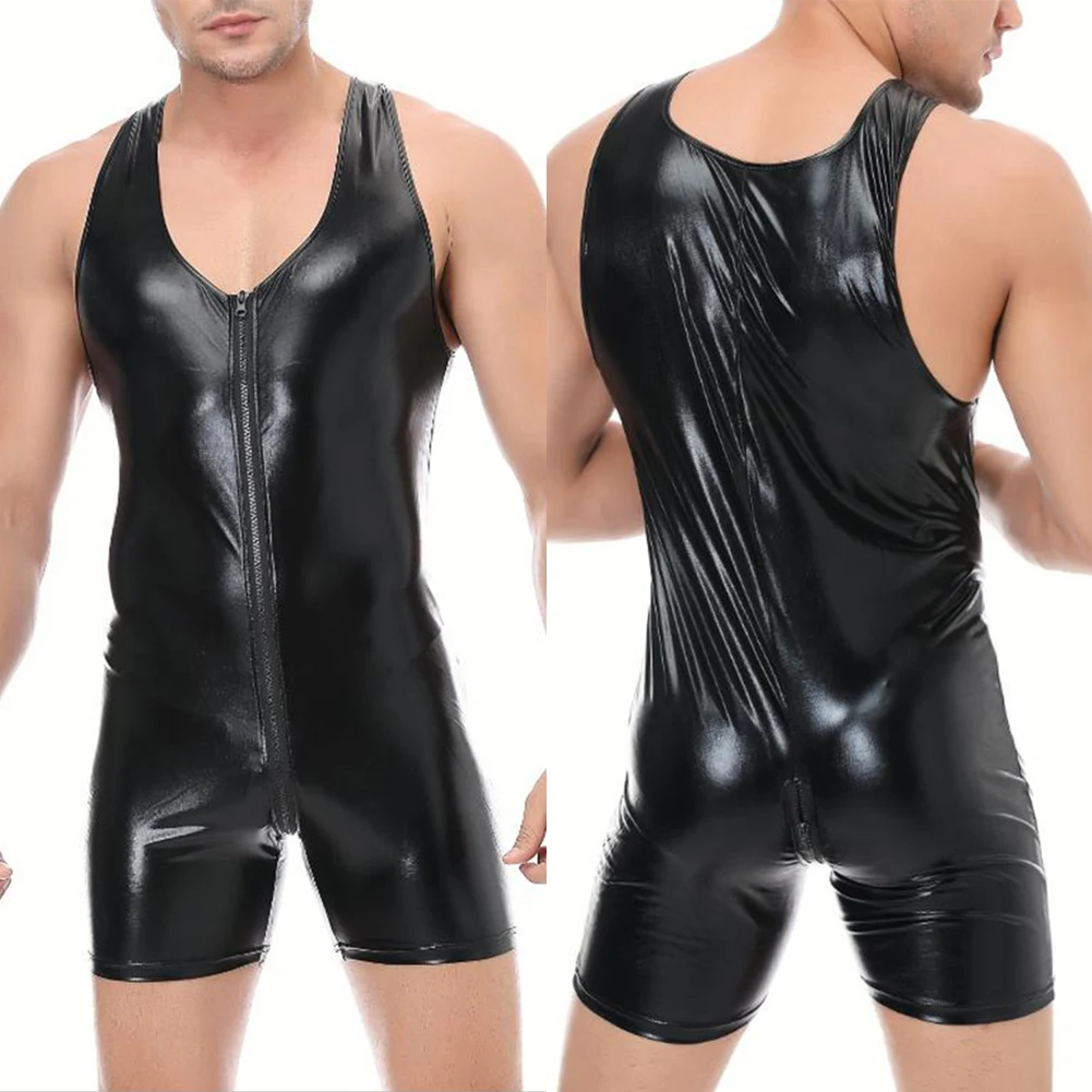 

Men Silky Sexy Lingerie Clubwear Tights Bodysuit Jumpsuit Sleepwear Underwear Leotard Underwear Personalized Smooth Men Clothes