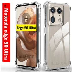 Ultra Thin HD Clear Soft Shockproof Transparent Phone Case for ForMoto Edge 50Ultra (Clear)