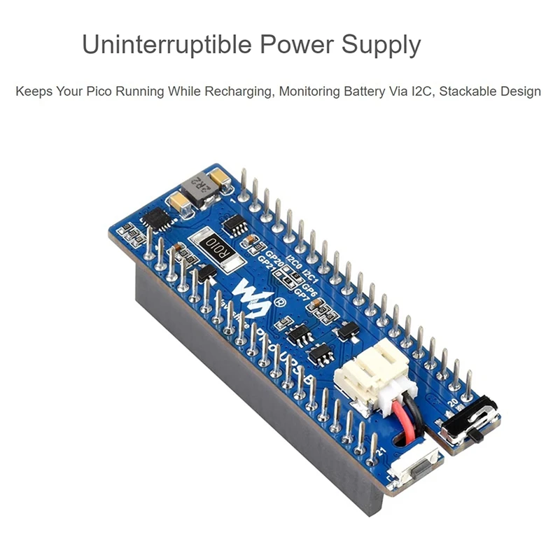 Waveshare UPS  B,    ,    ġ ͸ ͸, I2C ,  