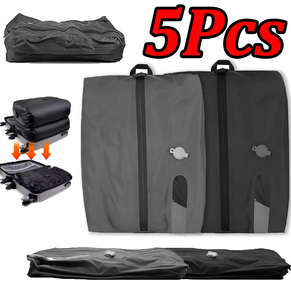 1-5Pcs Vacuum Compression Bags Seal Bags Multipurpose Easy To Use Travel Compression Storage Bags for Luggage Backpack
