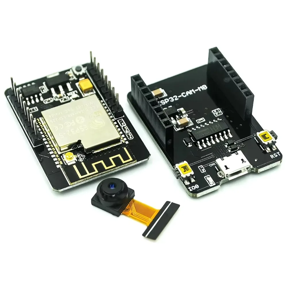 ESP32-CAM 개발 보드 WiFi+블루투스 모듈(OV2640 카메라용 직렬 포트 포함) 전자 부품