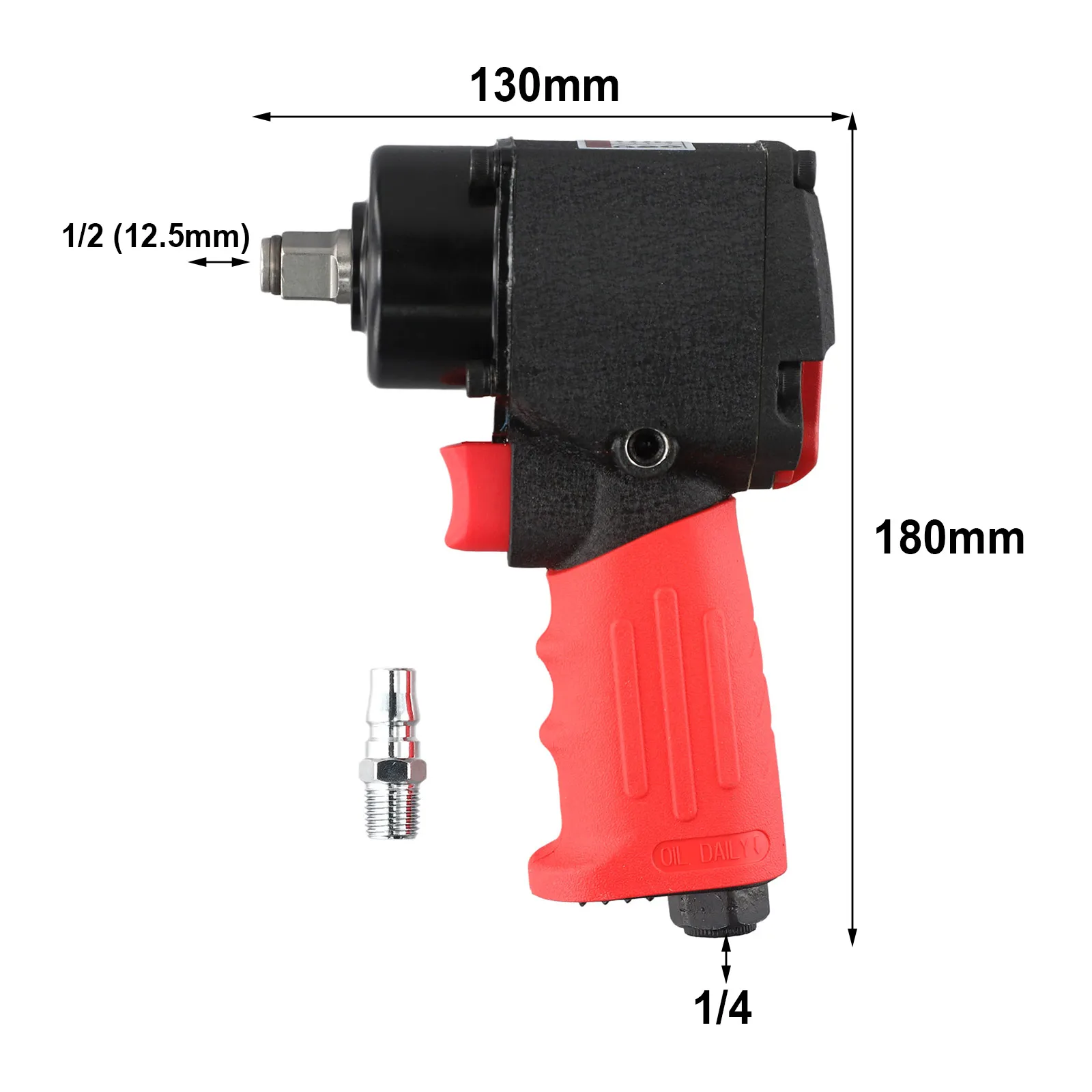 

Durable Air Impact Wrench 1/2inch Square Head Twin Hammer Mechanism Heavy Duty Tool for Tough Jobs Achieve Optimum Results