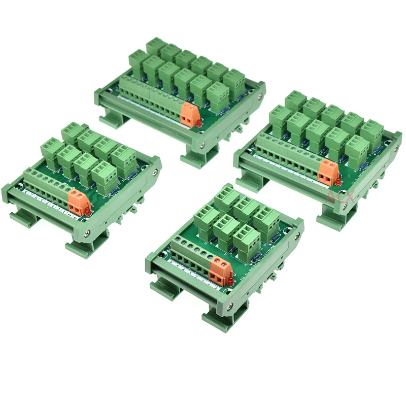 Módulo de Entrada Plc de Três Fios Interruptor de Proximidade Sensor Terminal Block Placa de Conversão Fotoelétrica Npn Pnp 10 Way 1pc