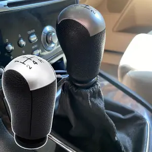  GZYF Car Auto Gear Shift Knob with Gaitor Boot Compatible with  Ford C-Max 2007-UP, Focus 2007-2018, Grand C-Max 2010-UP, Kuga 2008-UP,  Mondeo IV 2007-UP, S-Max 2007-UP, 5 Speed : Automotive