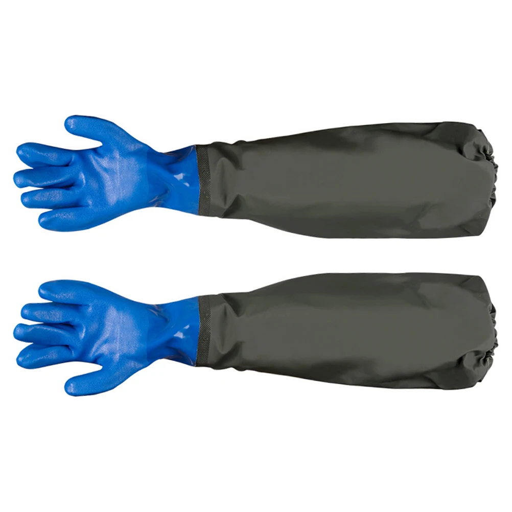 1 Pair of Fish Tank Gloves Protective Gloves Lengthened Gloves Waterproof  Gloves Longer gloves for changing water in aquarium