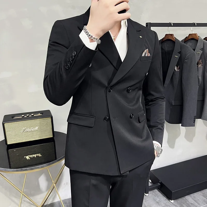 

mingT2007 small suit solid color coat groom wedding dress men