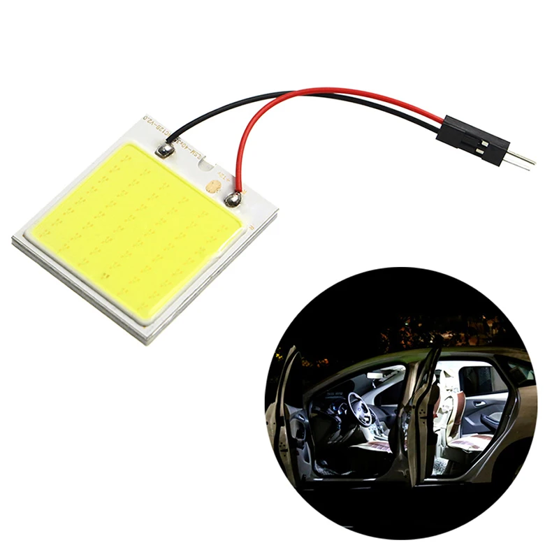 

1Pc COB 18SMD 24SMD 36SMD 48SMD Car Led Clearance License Panel Lamp Auto Interior Reading Bulb Trunk Festoon Light