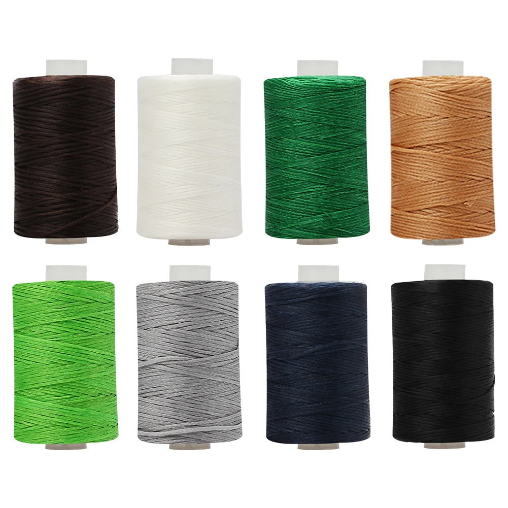 100M Thickness Waxed Thread For Leather Waxed Cord For Diy Handicraft Tool Hand Stitching Thread Flat Sewing Line