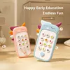 Baby Phone Toy Music Sound Telephone Sleeping Toys with Teether Simulation Toys Phone Infant Early Educational Toy Kids Gifts 6
