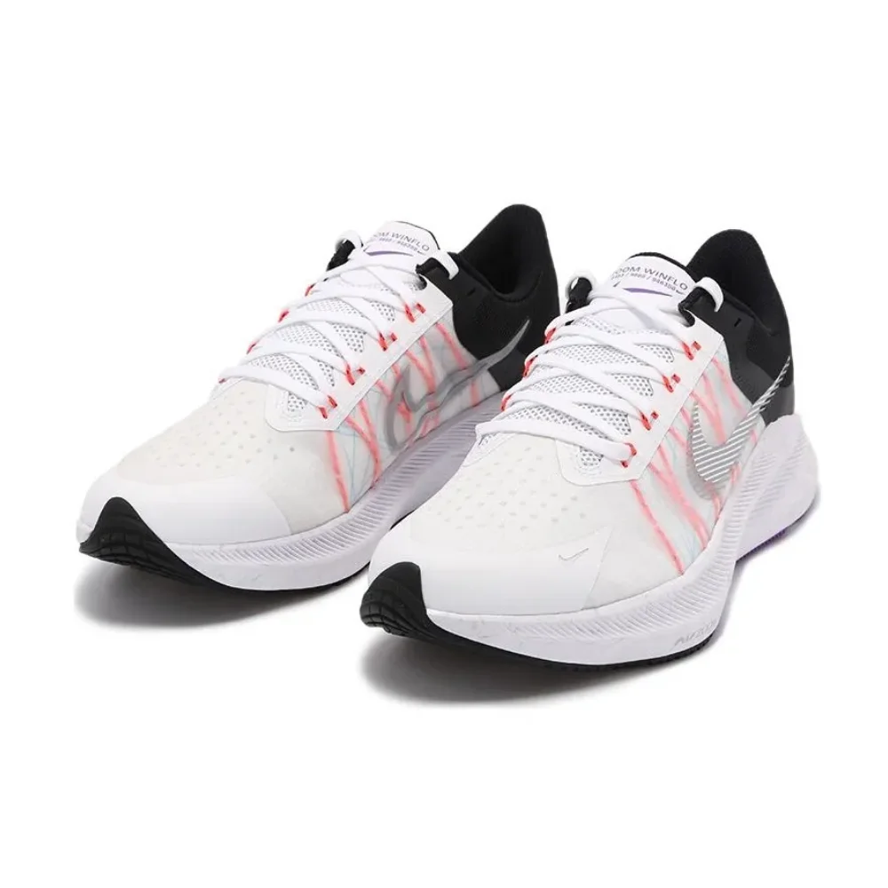 Nike Zoom winflo 8 Low Man and Weman sneakers Cushioning rebound Sneakers Lightweight and breathable Road Running Shoes white