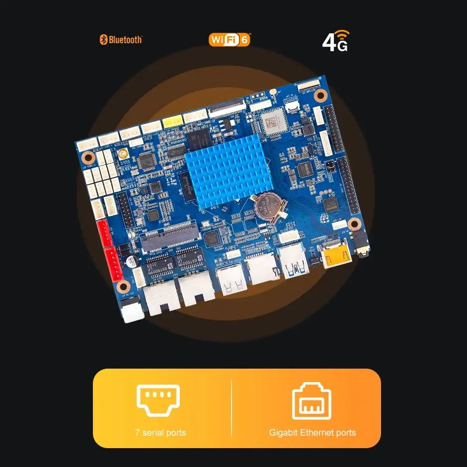 Liontron K4 Rockchip motherboard RK3399 6 Core A72 A53 1000M Adaptive Ethernet HDMI LVDS eDP MIPI Industrial control Mainboard