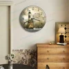 Creative White Acrylic Wall Clock 12 Inch Silent Watch Clock Wall Mount for Living Room Beach Hanging Wall Clock Home Decoration 2