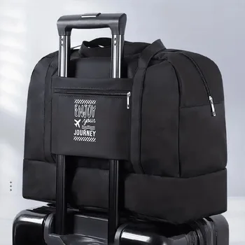 Double-Layer Waterproof Travel Bag for Gym & Swimming -Portable Handheld Dry/Wet Separation Cosmetic Toiletry Storage Unisex Bag