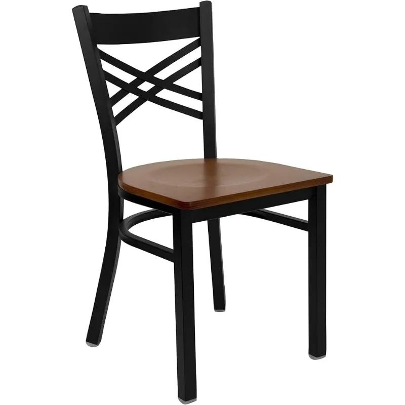 Metal restaurant chairs - Burgundy vinyl chairs, commercial and household coffee chairs 6