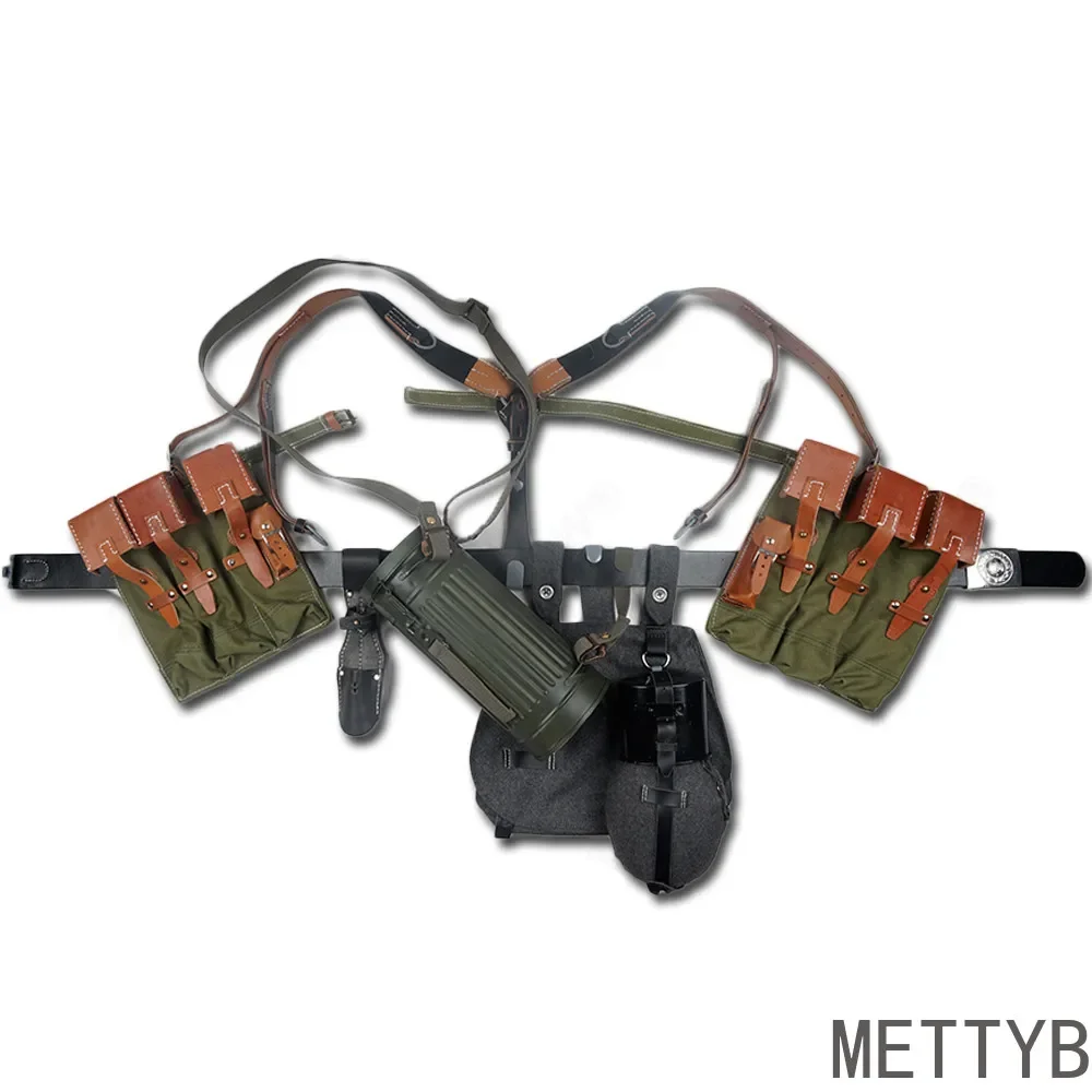 

MP44 Pouch Kit German Combat Equipment Leather Combination Soldier Equipment Collection WW2 Reenactments