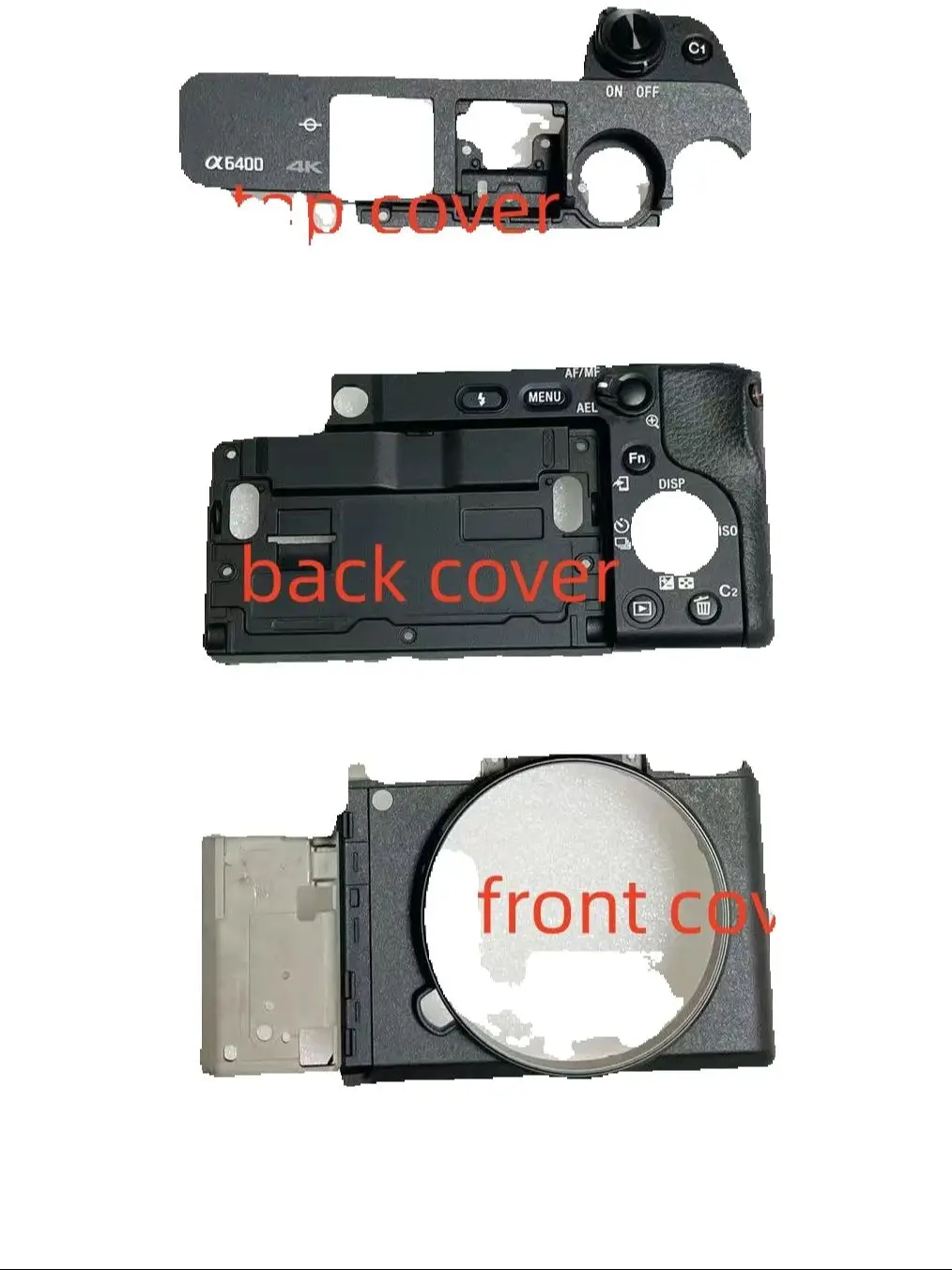 New Original Camera Body Shell for Sony A6400 a6400 Top Back Front Cover Shell Repair Part