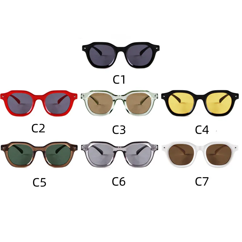 2022 Sunglasses Women Vintage Round Frame Ins Wind Net Red Street Shooting All-Match Sun Glasse Women UV400 Protection Eyewear 4