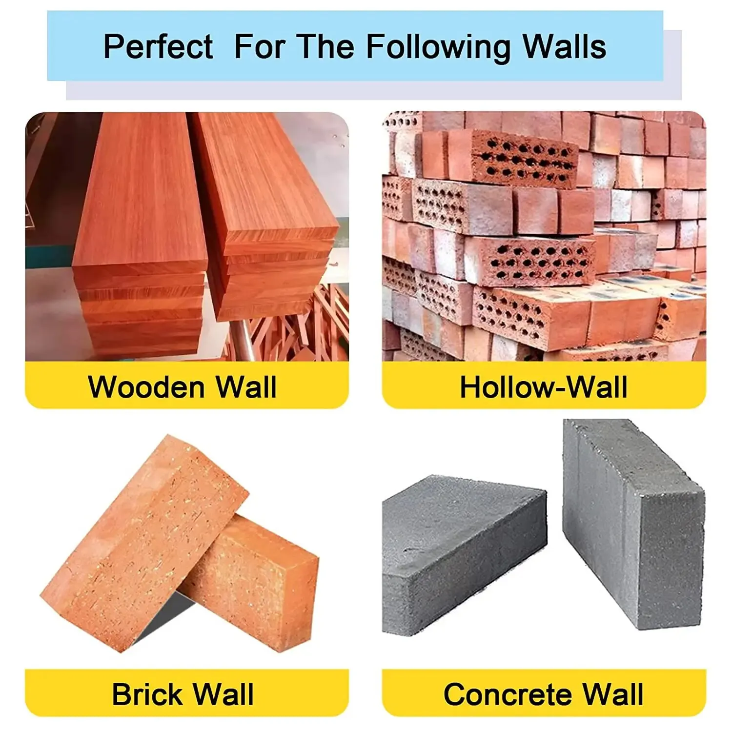 Steel Wall Anchor Heavy Duty with Screws 20/30/40Pcs Tree Shaped for Concrete Hollow-Wall and Wooden